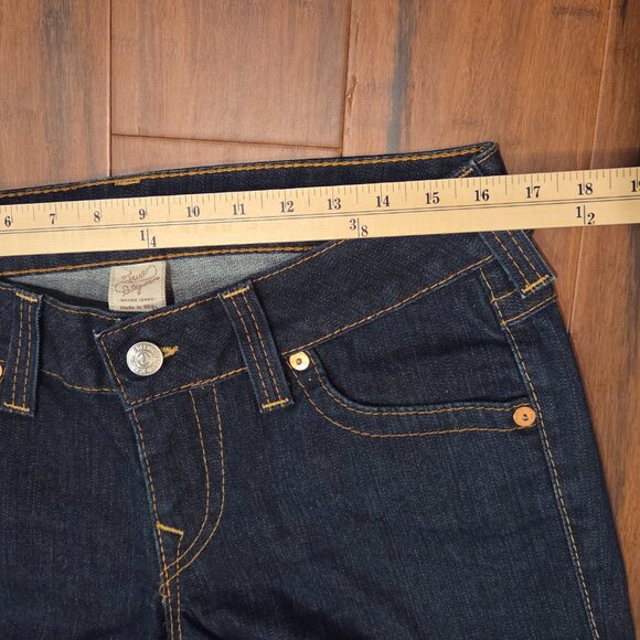 True Religion Billie Straight Y2K Jeans Painted Horseshoe Custom Art - Picture 12 of 13